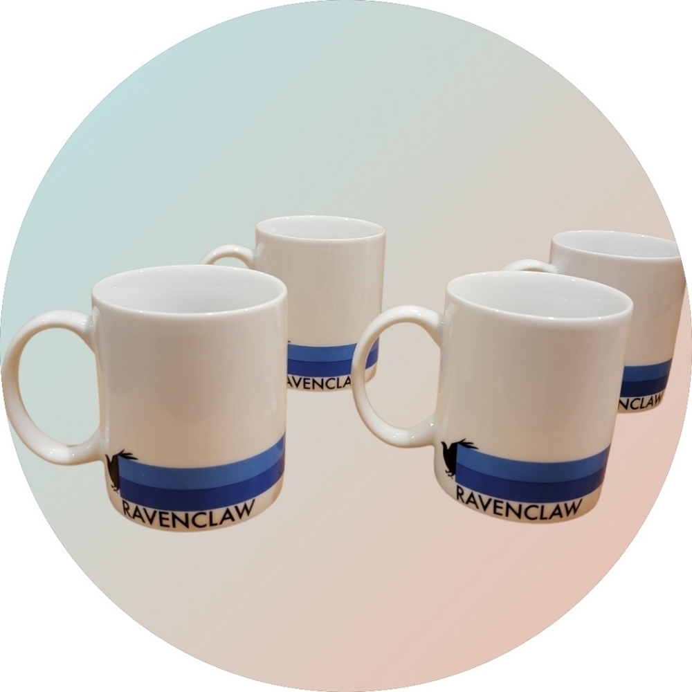Harry Potter Ravenclaw 4 Piece Mugs Cups Porcelain